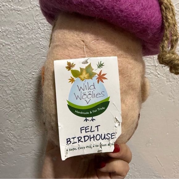 Wild Woolies Felt Birdhouse NWT - Picture 2 of 4